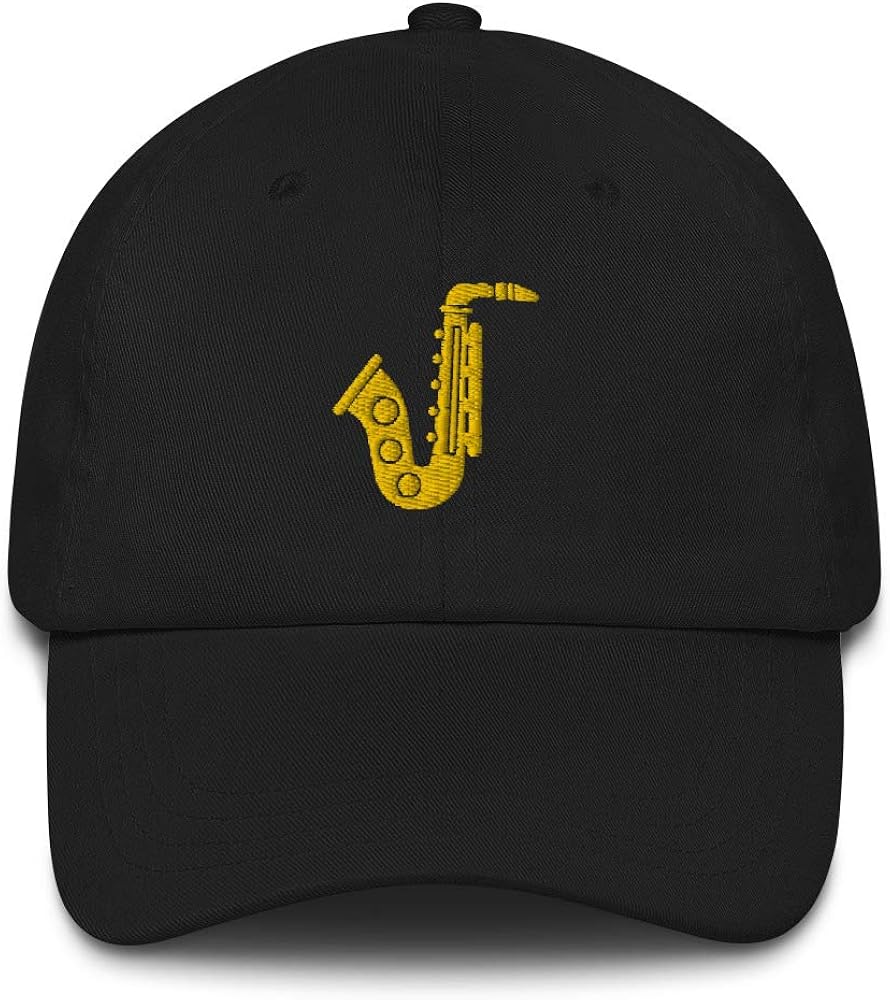 CreativeTees4You Saxophone Player Gift Embroidered Dad Hat Baseball Cap