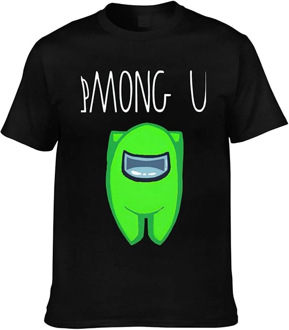 Among Us Casual Men Tops Short Sleeve TShirt Black