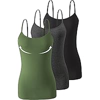 Vislivin Plain Camisole for Women Lace Tank Tops V Neck Adjustable