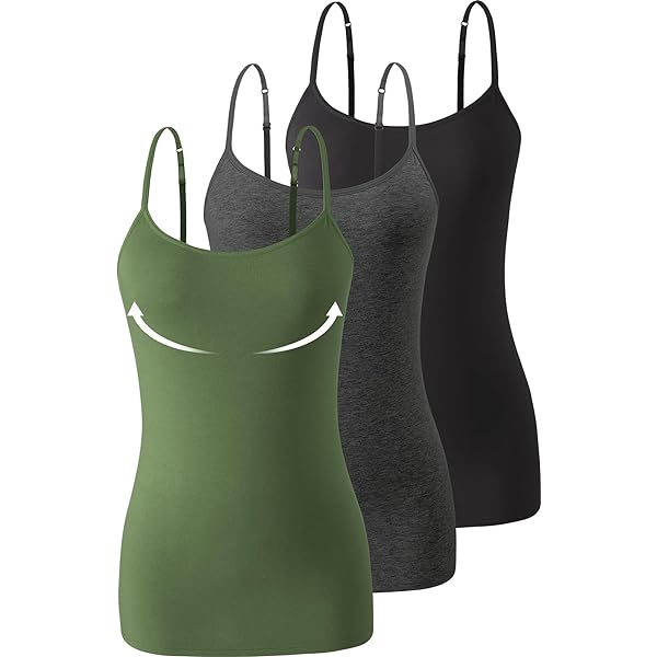 Vislivin Plain Camisole for Women Lace Tank Tops V Neck Adjustable