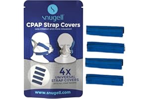 SNUGELL CPAP Headgear Strap Covers (4-Pack) – Blue Color - Universal CPAP Mask Cushions– Soft Fleece Fabric to Reduce Pressure and Improve Comfort – Perfect for Enhanced Sleep Quality & Skin Protector