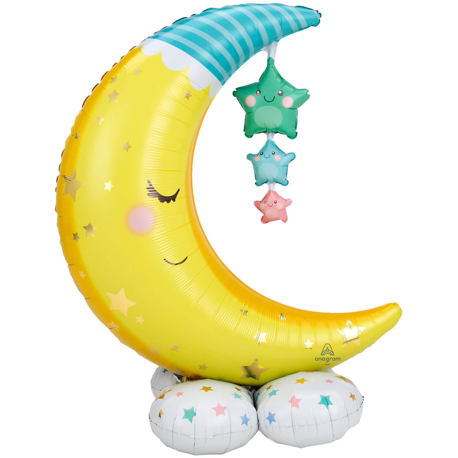 amscan 4245911 - Airloonz: Moon & Stars Foil Balloon