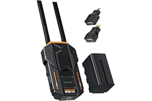 Lemorele Wireless Video Transmission System HDMI Loopout Wireless Video Receiver with 1 * 4400 mAh Batteries for Photography, Videography, Cinematography