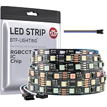 Amazon.com: BTF-LIGHTING WS2805 IC RGBCCT Tira LED de datos duales ...