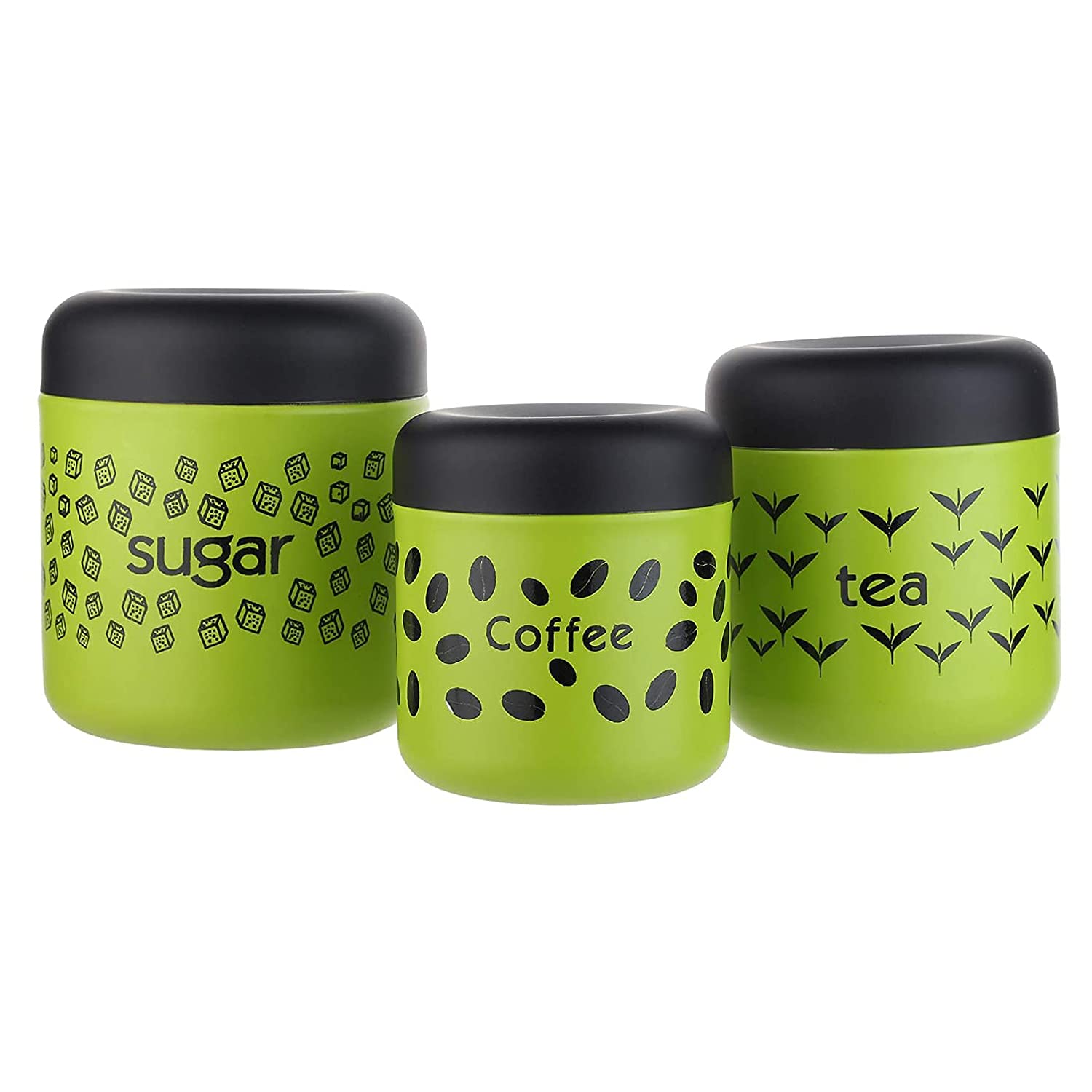 Easyroot Tea Sugar Coffee Container Set of 3, (700ml, 500ml, 300 ml