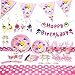 Baby Cute Shark Plates, 20pcs 7 Inch Cake Paper Dessert Set, Sharks Doo Doo Pink Decorations,Kids Birthday Party Supplies
