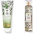 Bath and Body Works - White Jasmine - Fine Fragrance Mist and Ultra Shea Body Cream - Full Size