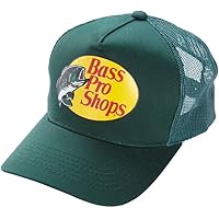 Bass Original Authentic Mesh Trucker Cap Hat- Unisex- Snapback, Ideal for Fishing, Hiking, Camping, and Casual Wear