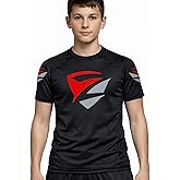 Zed Honra - Youth Model 1" Rash Guard - Compression Shirt for Jujitsu, BJJ, No Gi, MMA Training | Short Sleeve | Small