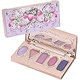 Flower Knows Violet Strawberry Rococo Eyeshadow Palette - 3 Matte+2 Shimmer Purple Shades,Long-lasting,Easy-to-apply & Highly Pigmented Eye Shadow(G01 Starmoon Strawberryl,0.37 Oz)