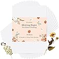 Ecoofor Blotting Paper for Flower Press, 20 Sheets Large A4 Highly Absorbent and Reusable Blotter Paper for Flower Press Paper Craft 8.26 x 11.4 inch