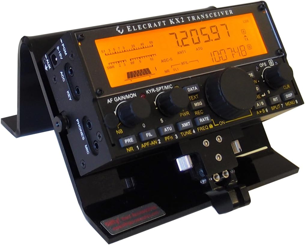 Elecraft KX2 Desk Stand by Nifty Accessories