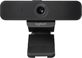 Logitech C925e Business-Webcam, HD 1080p, 78° Blickfeld, Autofokus, RightLight 2 Technologie, Abdeckblende, 2 Stereomikrofone, Für Skype Business, WebEx, Lync, Cisco, etc., PC/Mac - Schwarz