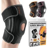 DR. BRACE ELITE Knee Brace with Side Stabilizers &amp; Patella Gel Pads | for Maximum Knee Pain Support and knee recovery for men and women-Please Check How To Size Video