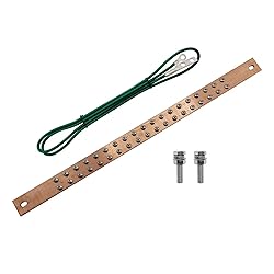 HIBUMFX 19 Inch Bus Bar Kit with 4 foot Grounding