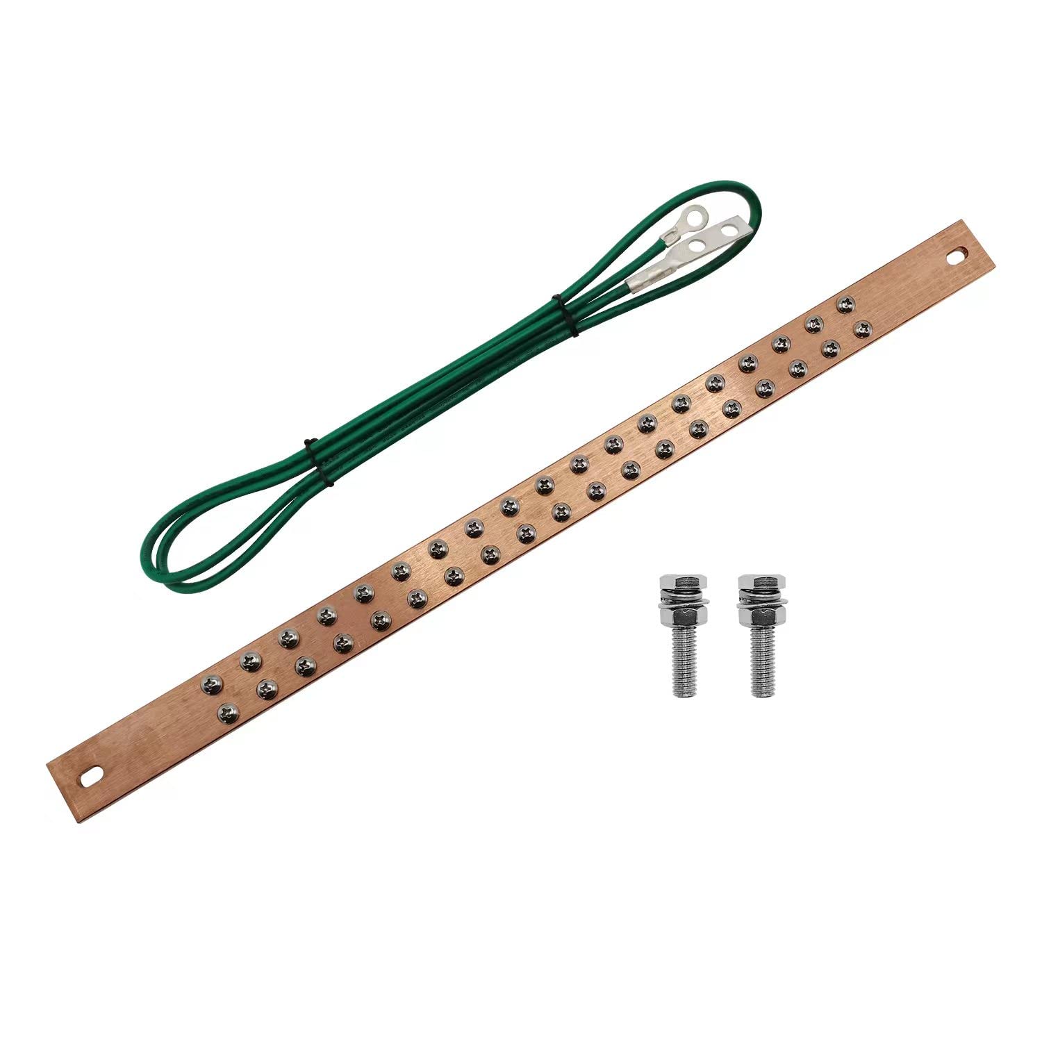 HIBUMFX 19 Inch Bus Bar Kit with 4 foot Grounding