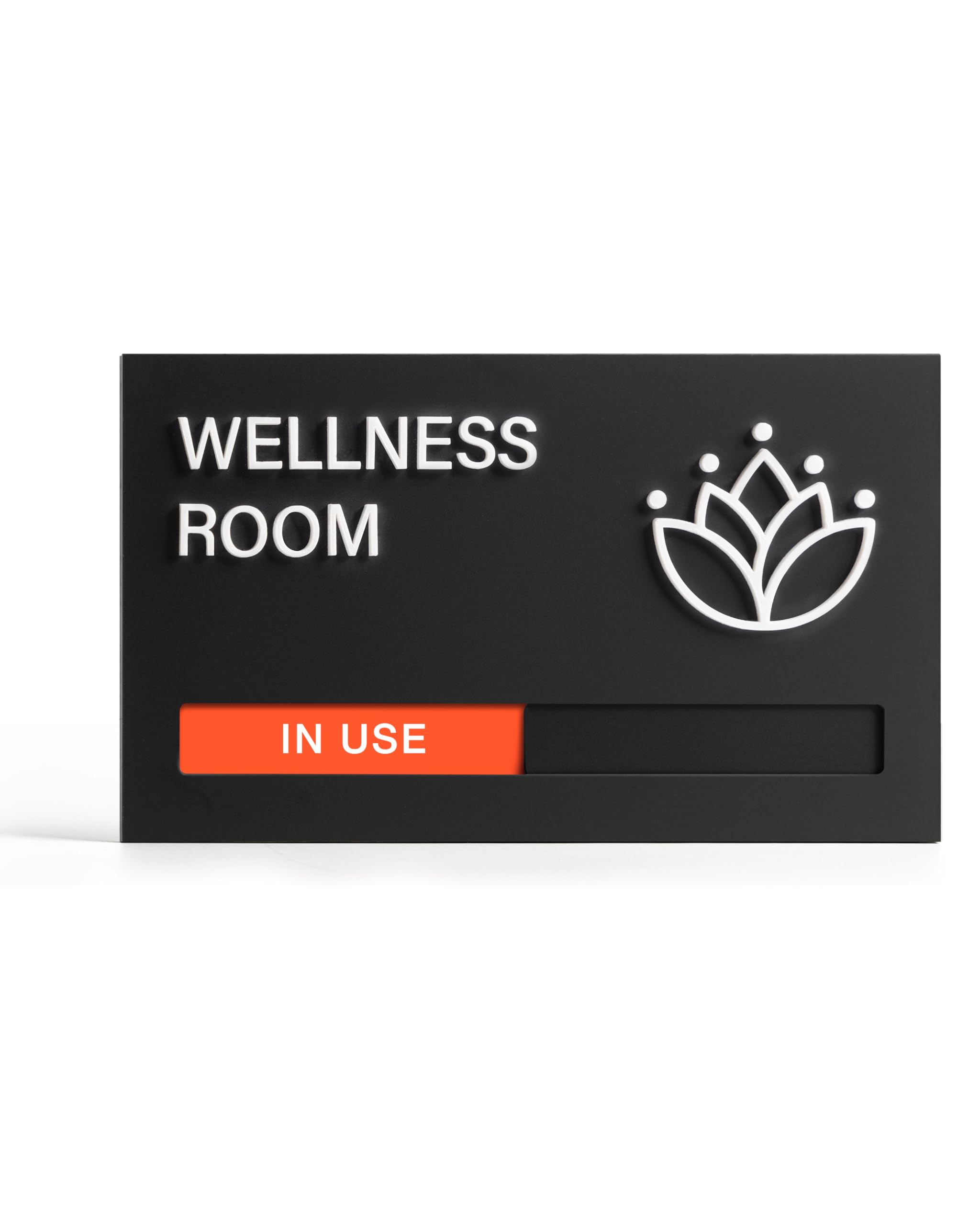 Photo 1 of **MINOR DAMAGE (SMALL CHIP) *** In Use Available Privacy Sign, 9'' x 5'' Magnetic Slider Door Indicator Signs for Mother's Room Conference's Room Wellness Room, Privacy Decor for Office Hospital