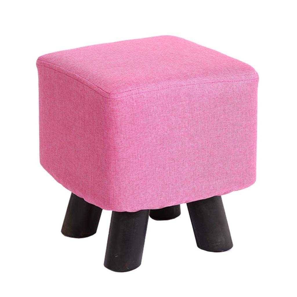 Taburete De Madera Maciza Banco De Maquillaje Pequeño Taburete Taburete