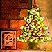 Felt Christmas Tree,Outgeek DIY Xmas Advent Calendar Tree 32PCS Wall Hanging Handmade Decoration Double Stitched Detachable Ornaments for kids New Year Door Wall Hanging Xmas Decoration (50 lights)