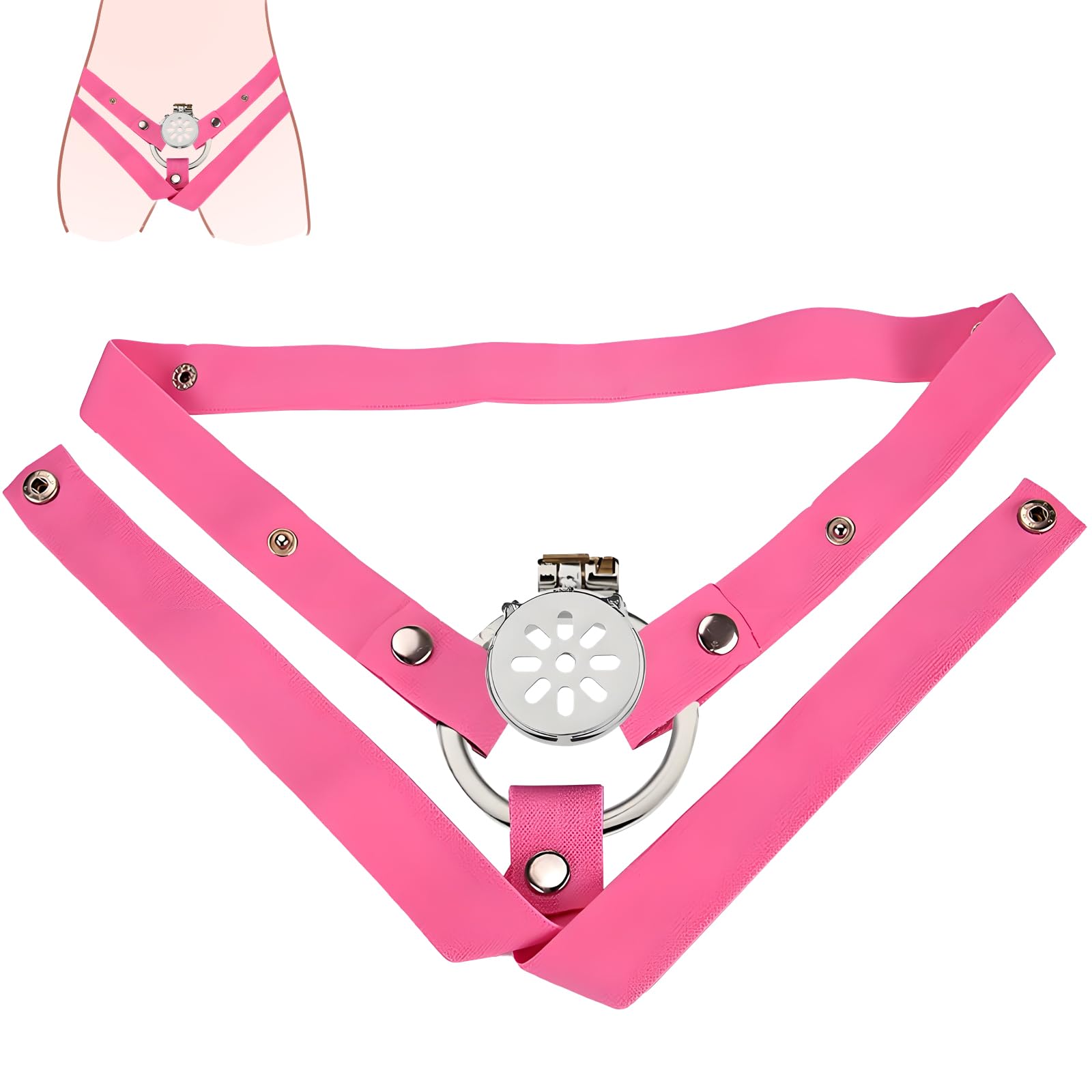 Inverted Chastity Device Male Cage with Chastity Belt Adult Toys Stainless Steel Chastity Cage Press Chastity Lock Beginner Cage Penis Cage Penis Ring Erection Ring Bondage Couple for Men