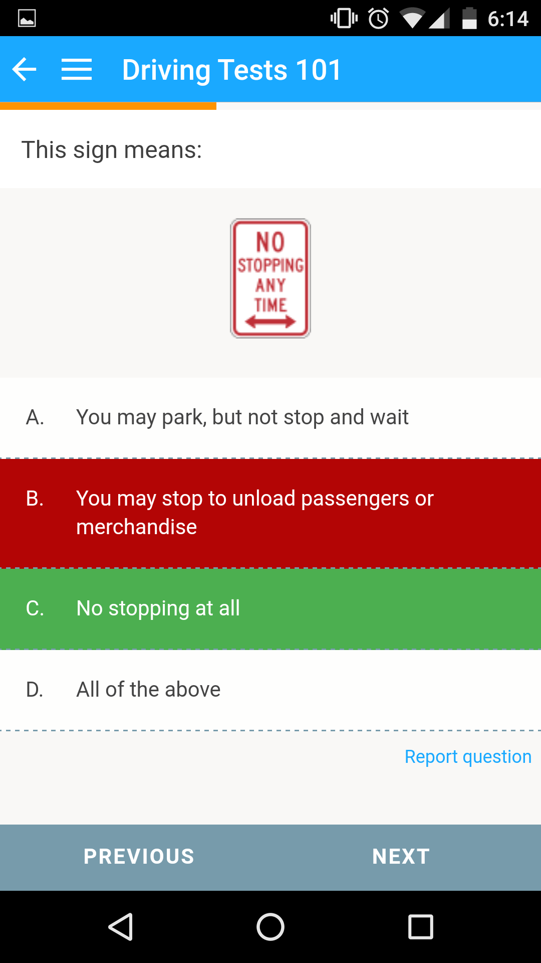 Driving Tests for Android
