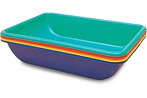 Edushape Water and Sand Play Indoor/Outdoor Activity Tubs, Set of 4