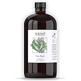 HBNO Tea Tree Oil - Huge 32 oz (950ml) Large Size - Ideal for Diffusers, Cleaning Agents, Deodorizers, and Flavoring Agents (Glass Bottle).
