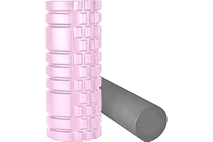 2 in 1 Foam Roller, Back Roller Foam For Back Pain, Muscle Roller Stick,Spiky columna de masaje Textured Deep Massage Roller 