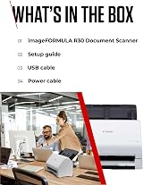 Canon imageFORMULA R30 Document Scanner Double Sided USB 60 Sheet Feeder OCR view 7