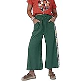Ayturbo Women's Wide Leg Sweatpants High Waisted Crochet Pants Casual Summer Beach Lounge Pants with Pockets