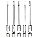 HARFINGTON 5pcs H3.0 Hex Head Screwdriver Bit 3.0mm