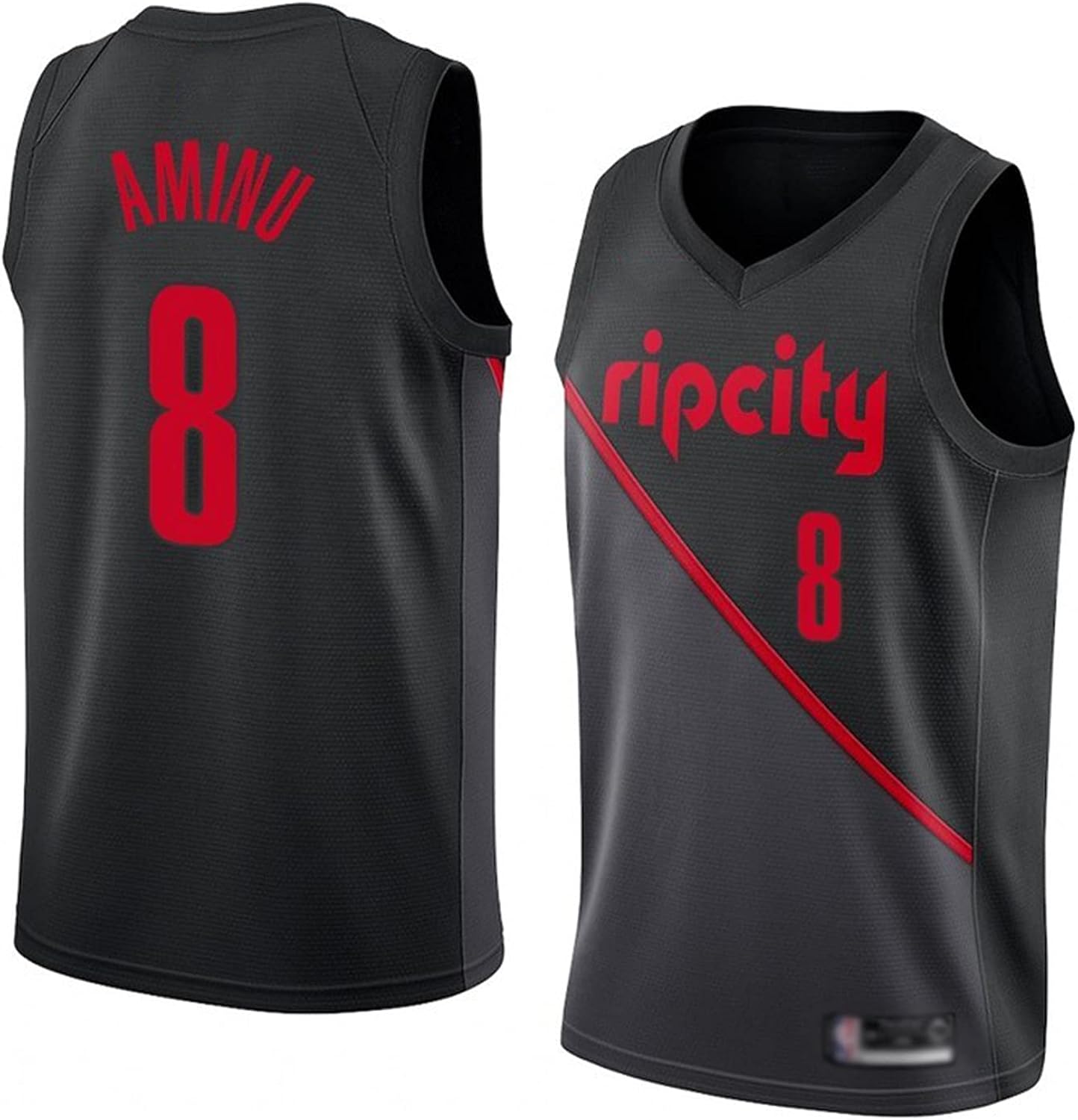 Mesh Basketball Jersey Pörtländ Träil Bläzërs 8 AlFäröuq Äminu Hot