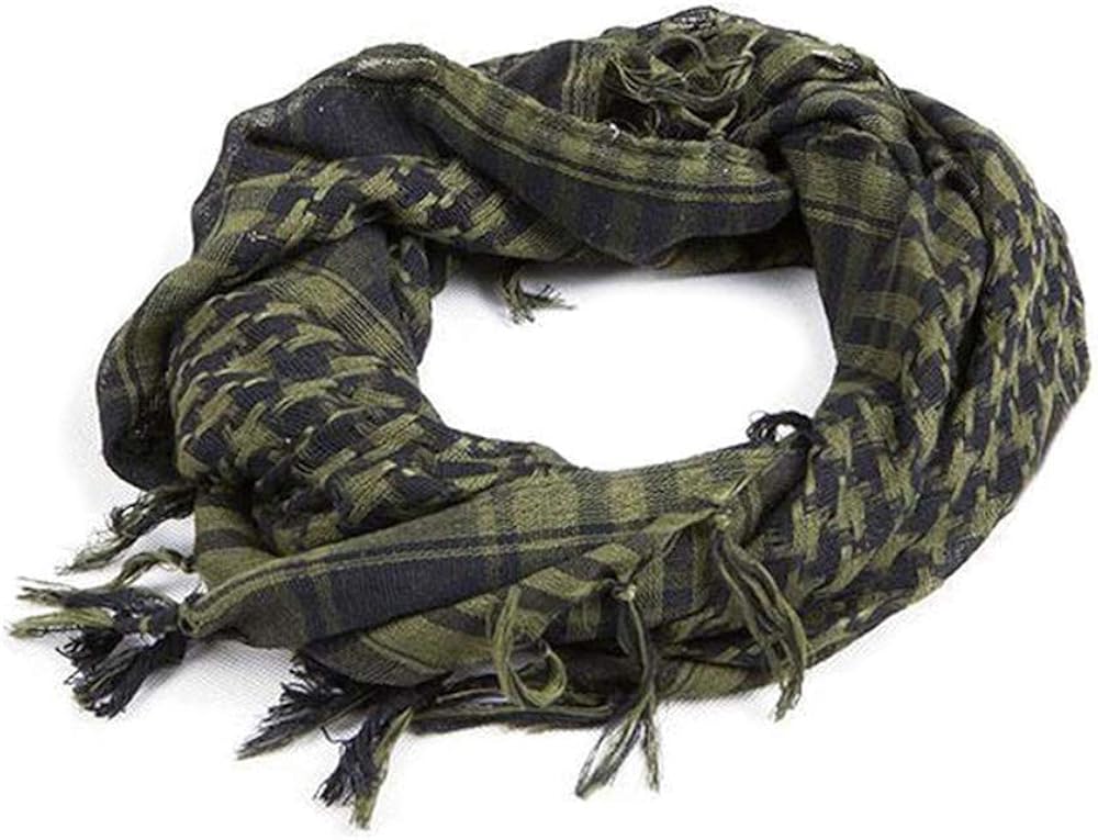 Acheter Keffieh vert et beige - écharpe palestine