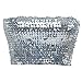 Anna-Kaci Womens Shiny Sequin Party Cropped Strapless Bandeau Stretch Tube Top, Silver, Large/X-Large