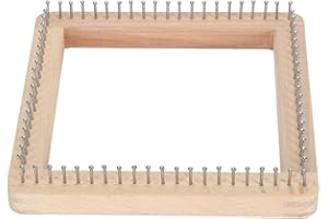 FOCKETY Knitting, Household Handmade Weaving, DIY Handcraft Wood Knitting Board Knitting Tool for Weaving Hat, Scarf, Blanket, Shawl for Children & Adults (20 * 20cm)
