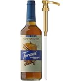 Torani Zero Sugar Puremade Syrup, Pumpkin Spice Flavoring for Drinks, Glass Bottle with Pump Included, 25.4 Fl Oz