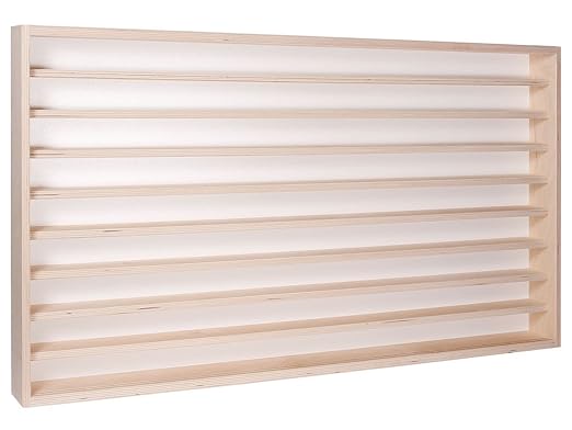 title=Vetrina (V10) per modellismo in legno di betulla, con 2 vetri di plexiglas,