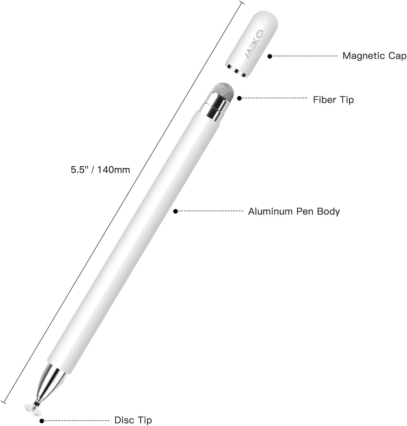 MEKO Stylus Pens for Touch Screens Tablet Pencil with Magnetic Cap - Image 5