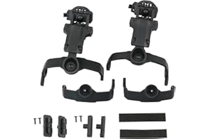 Hearangel 2.0 Version ARC Adapter for Comta II/III Tactical Headset Compatible with MLOK/Fast ARC/Wendy Helmet Mounting (Black)