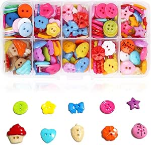 GLOBALDREAM Botones Infantiles, 240 piezas Botones de ...
