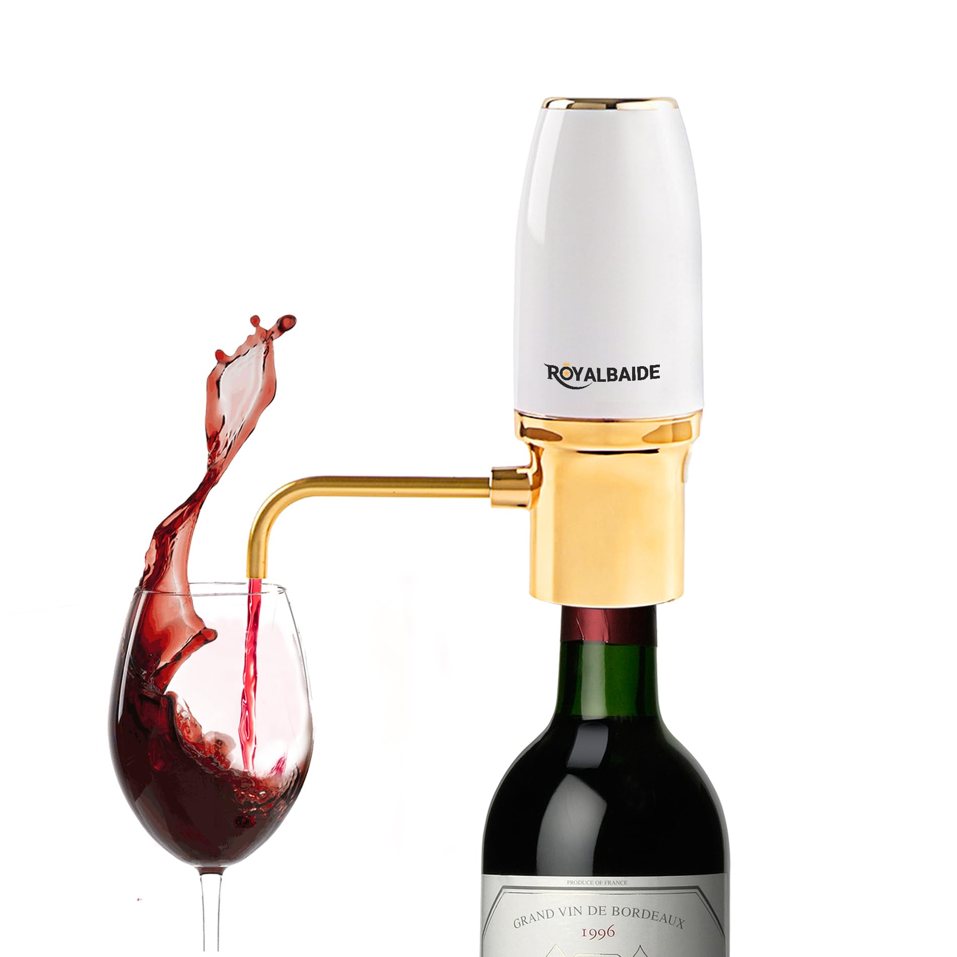 Electric Wine Aerator Dispenser Electric Smart Decanter with USB Rechargeable,Electric Wine Decanter and Wine Dispenser Pourer,Wine Gift for Mom Wife