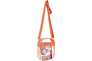 Armiwiin Clear Bag Stadium Approved, Clear Crossbody Purse Bag with Front Pocket for Concerts Sports Events Festivals