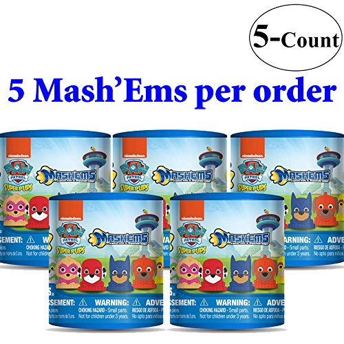 Paw patrol mashems super pups mash ems 5 capsule bundle