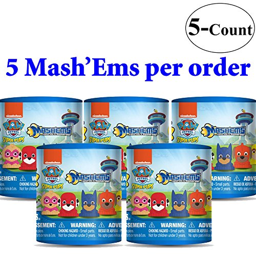 Paw Patrol Mashems Super Pups Mash'ems 5 Capsule Bundle