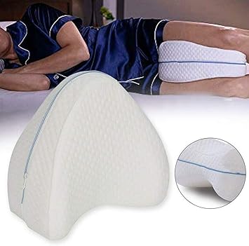 Lukzer Memory Foam Knee Pillow For Pain Relief Orthopedic Leg