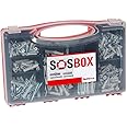 Fischer 533629 SOSBOX dowels S + FU + Screws, Gray