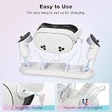 Baomaeyea Charging Dock for Meta Quest 3S/Quest 3 with LED RGB Light view 3