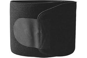 Waist Trimmer Belt Neoprene Slim Body Exercise Sweat Band for Men and Women Black