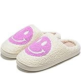 Retro Fuzzy Face Slippers for Women Men, Retro Soft