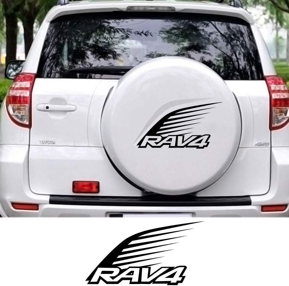 Amazon Com Jiers For Toyota Rav4 Car Spare Wheel Cover Decals Stickers Auto Spare Tire Auto Decoration Stickers Accessories Car Stickers Sports Outdoors